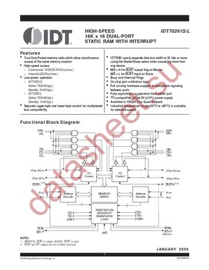 IDT70261L15PFG datasheet  